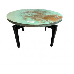 Table basse ronde cuivre...